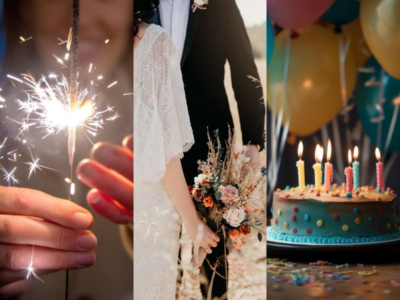 ilustrasi tahun baru/pernikahan/ulang tahun